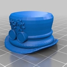 steampunk tophat pen topper various gears goggles office pentopper hat 3d print model - Mito3D