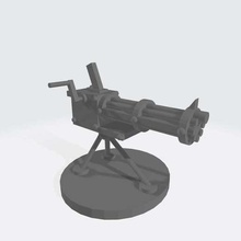 steampunk silah valtz oyun sahne Batı minyatür mitralyöz eampunk özel cikkirock 8mm 30mm 28 mm 3d print model - Mito3D