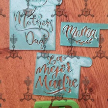 stecils mother's day home cookies stencil mom 3d print model - Mito3D
