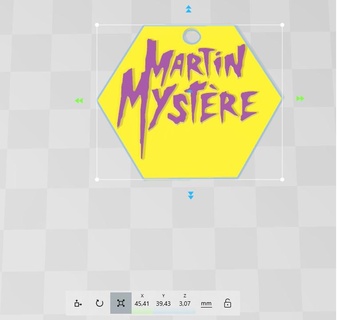 steddy59 door key martin mystery hexagon 3d print model - Mito3D