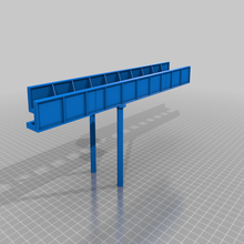 steel bridge h0 ho architecture scale trains train soller tram buildings structures 3d print model - Mito3D