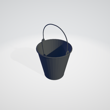 steel bucket 3d print model - Mito3D