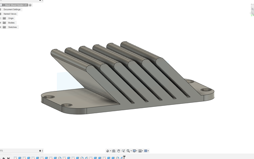 steel sheet holder rack - wall mounted Gadget spring print bed mount printing storage 3d print model - Mito3D