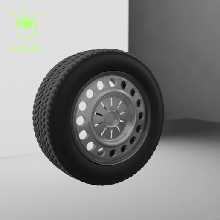 steel wheel 06jun-03 3d print model - Mito3D