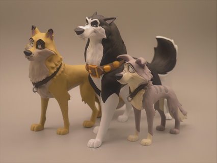 steele + kaltag star - stl Art balto dogs dog husky wolf fan made 3d print model - Mito3D