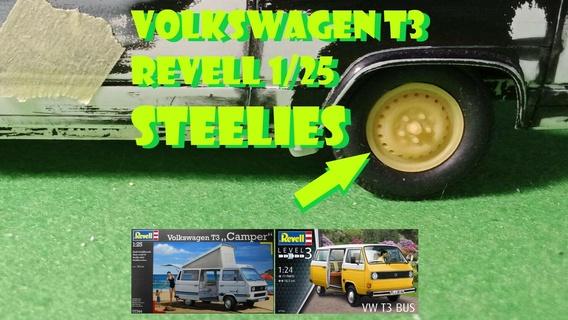 Steelies vw t3 revell 1 25 Volkswagen Bausatz Transkit Art 2 Transporter 3d print model - Mito3D