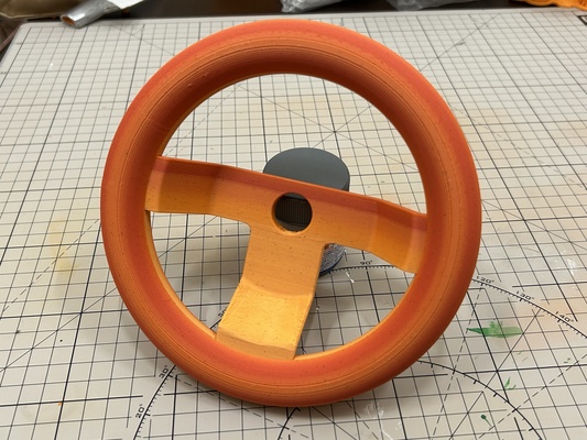 pilotage roue coureur voiture gamins garçons 3d print model - Mito3D