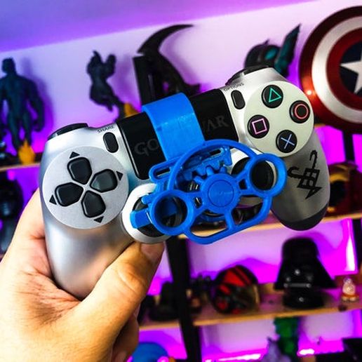 direccion rueda ps4 dualshock forza horizonte volantes mini ps5 gta conducción coches 3D print model - Mito3D