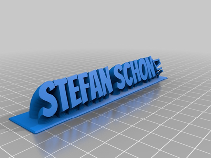 stefan schon shopping sign customized office 3d print model - Mito3D