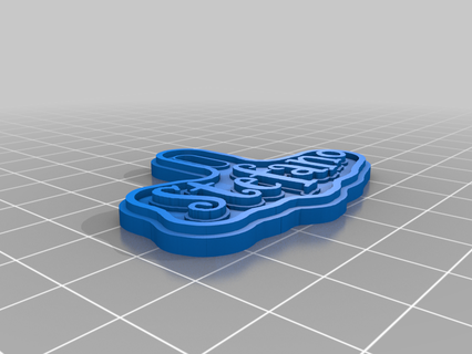 stefano angepasst Zeichen Logos 3d print model - Mito3D