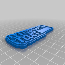 stefano customized keychains 3d print model - Mito3D