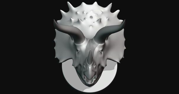 stegoceratops testa 3d stampa modello 3d print model - Mito3D