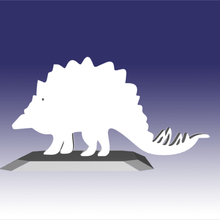 stegosauro dinosauri giocattolo design di stampa 3d art dinosauro animale arte 3d print model - Mito3D