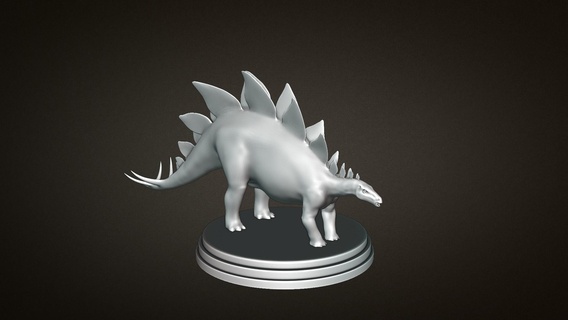 Stegosaurus Dinosaurier 3d Drucken Spielzeug drucken Modell Spielzeuge 3d print model - Mito3D