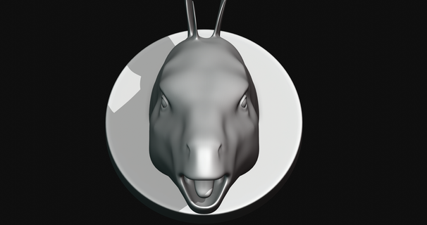estegosaurio cabeza 3d impresión modelo 3d print model - Mito3D