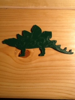 Stegosaurus Puzzle Dinosaurier Rätsel 3d print model - Mito3D