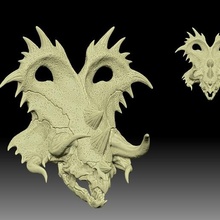 stegyceratops - skull model 3d print model - Mito3D