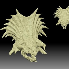 stegyceratops cráneo modelo 3d print model - Mito3D