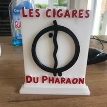 stèle cigares pharaon Tintin 3d print model - Mito3D