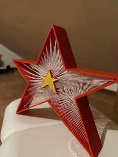 Stella Natale corda arte stampa 3d 3d print model - Mito3D