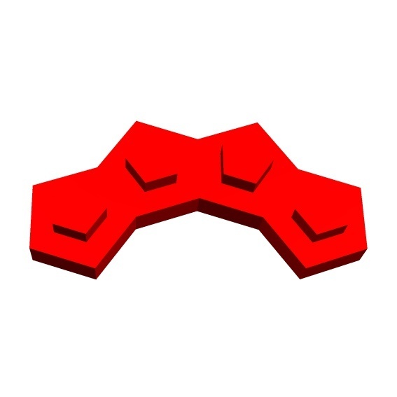 kök Brix 5 5x4 1 geometri oyuncak matematik mozaikleme 3D print model - Mito3D