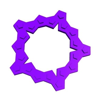 vástago brix t5 5x20 2 geometría juguete matemáticas mosaico 3d print model - Mito3D