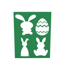 stencil home egg bunny easter 3d print model - Mito3D