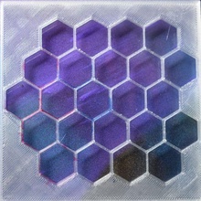 stencil - honeycomb 3d print model - Mito3D