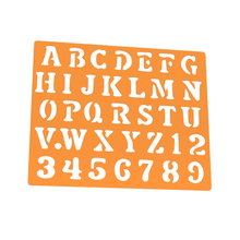 stencil alphabet numbers - 003 3d print model - Mito3D