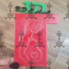 stencil breast home cookies mom pregnancy 3d print model - Mito3D