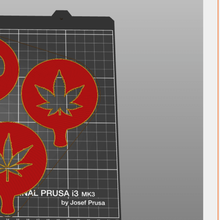 stencil de cannabis a casa o café estêncil modelo marrom cor pessoal cozinha 3d print model - Mito3D