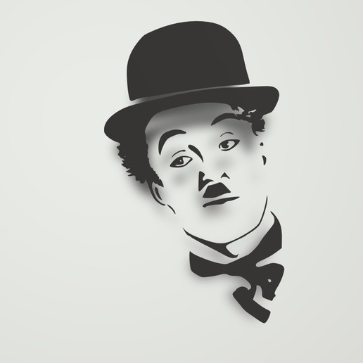 stencil chaplin 3D Print Details