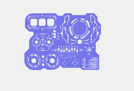 plantilla circuito tablero v3 3d print model - Mito3D