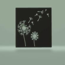 stencil dandelion flower 3d print model - Mito3D