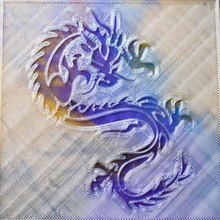 stencil dragon 3d print model - Mito3D