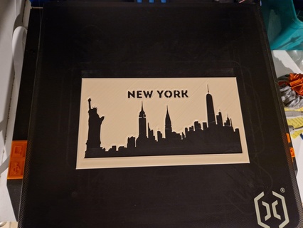 stencil pochoir new york Home deco design 3d print model - Mito3D