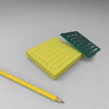 şablon İleti araç kağıt dolma kalem okul ofis Kırtasiye 3d print model - Mito3D