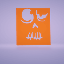 stencil pumkin faces set2 halloween face pumpkin 3d print model - Mito3D