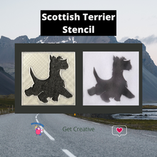 stencil scottish terrier 3d print model - Mito3D