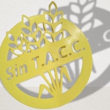stencil tacc gluten free bakery wheat 3d print model - Mito3D