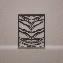 pochoir tigre impression art aérographe peindre peintures 3d print model - Mito3D
