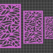 Schablonen Blätter gestalten Polymer Lehm Zeichnungen Formen schwarz Weiß dünn Prusa 3d print model - Mito3D