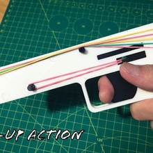 step-up action rubber band gun tool step 3d printing 3d print model - Mito3D