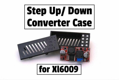 étape convertisseur Cas gaine xl6009 3d impression mâle DCDC module logement Tension régulateur 3d print model - Mito3D