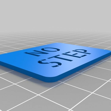 step stencil customized signs_logos 3d print model - Mito3D