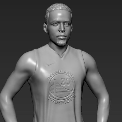 stephen curry impresión en 3d listo stl, obj art harden guerreros cavaliers shaq oneal durant kobe bryant michael jordan de la nba el baloncesto los lakers angeles miniatura estatuilla lebron james 3D print model - Mito3D