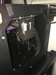 stepper raffreddamento catena montare x axis cavo 3d stampante parti 3d print model - Mito3D