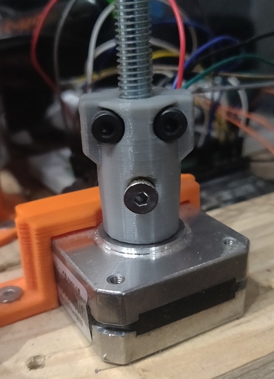 paso motor screw acoplador tornillo sólido 3d impresión 3d print model - Mito3D