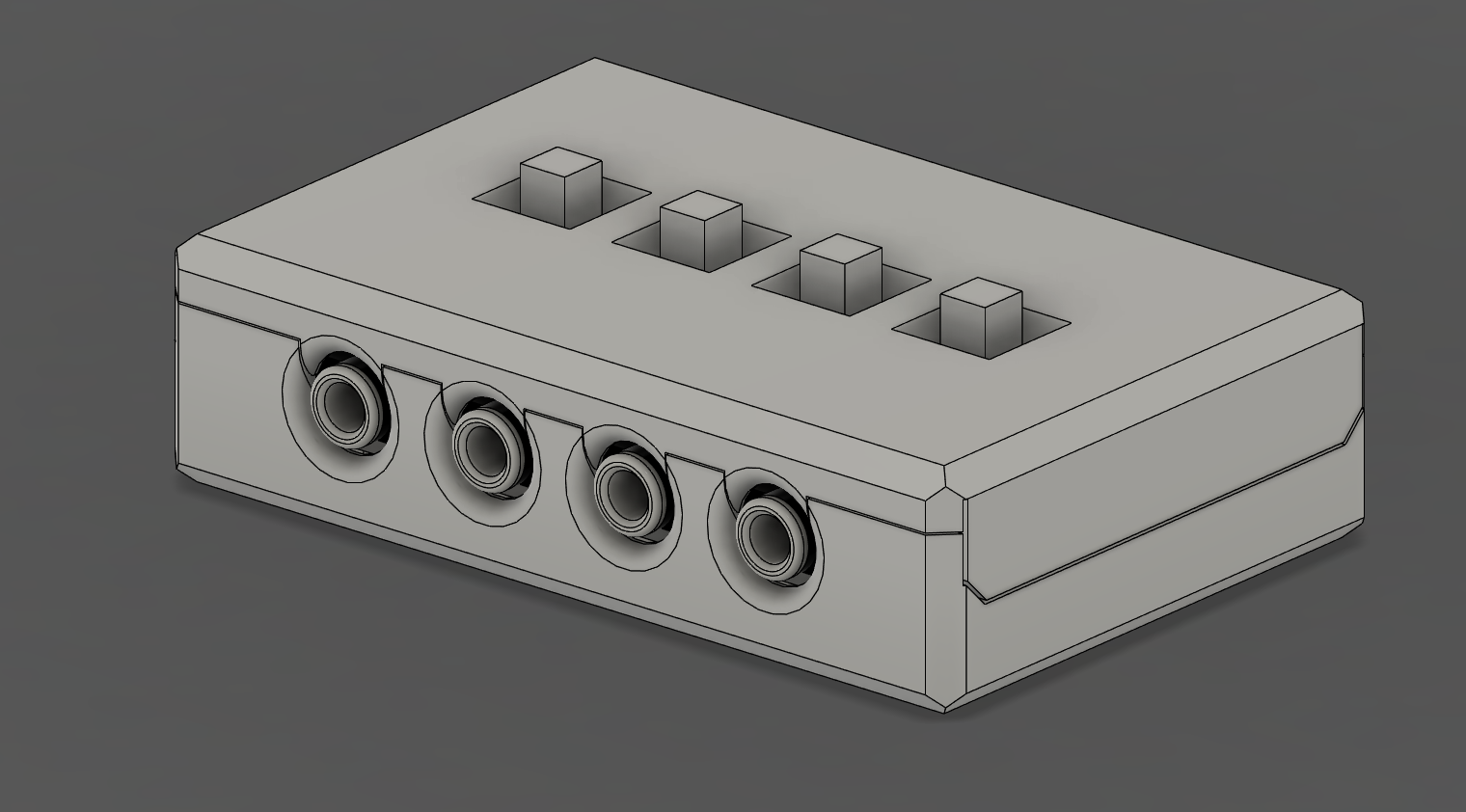 Stereo Audio Switcher 4 1 out Gehege 3D print model - Mito3D