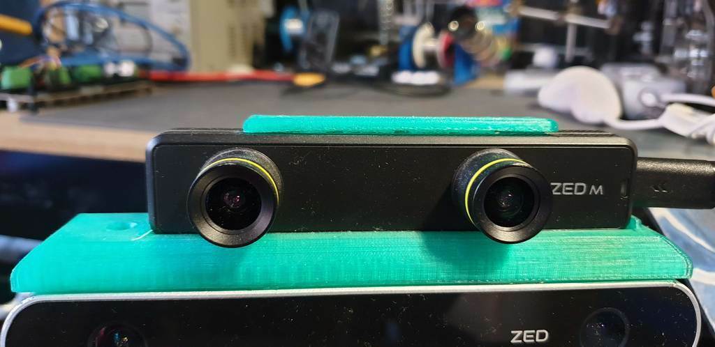 stereolabs zed mini holder 3d camera case robotics stereo stereoscopic robots bots electronics 3D print model - Mito3D